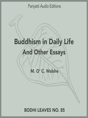 cover image of Buddhism in Daily Life and Other Essays